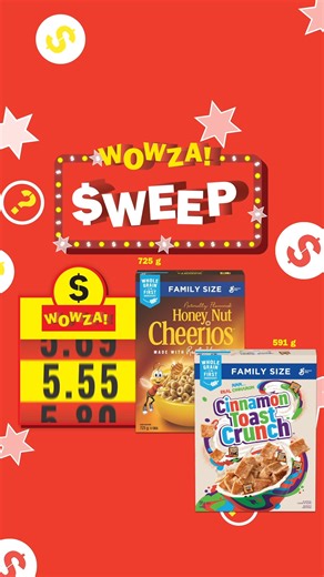 5.9K views · 247 reactions | You've got this  Comment with your best guess before Sunday @11:59pm. Guess the correct price of these General Mills cereals and you could win 1 of 4 $150 Food Basics gift cards! See https://www.foodbasics.ca/wowzasweepcontest.en.html for contest details. #WowzaSweep #Contest #FoodBasics #AlwaysMoreForLess #Groceries #WOWZA! | Food Basics | Facebook