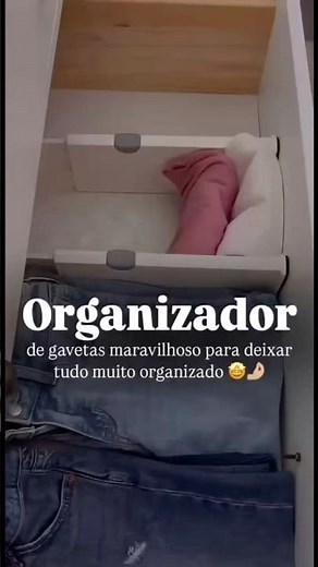 Organizador de gaveta ajustável prático e funcional 🧺✨ @apschuenck1 #achadinhos #organização