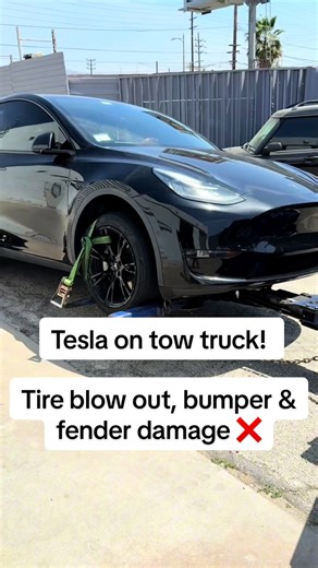 Tesla Model Y Damage: Tire Blowout and Repairs