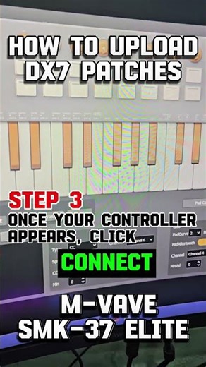 How to upload DX7 patches | M-Vave SMK-37 Elite #music #mvave #midicontroller #dx7 #smk37elite