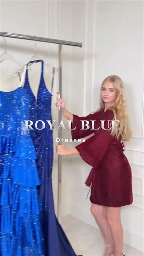 ROYAL BLUE DRESSES #shorts #reels #ootd #outfit #style #fashion #fashiontrends #foryou #foryoupage