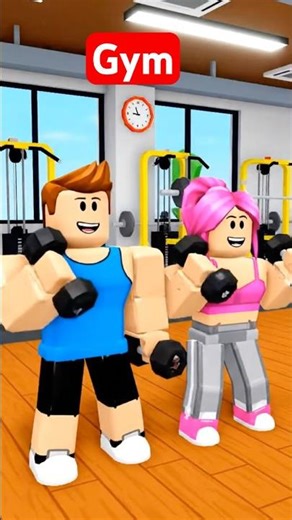 Roblox Doing Gym 💪😂 This Is Too Funny! #shorts