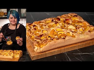Simple and fluffy peach (nectarine, apricot) sponge cake WITHOUT baking powder Savori Urbane
