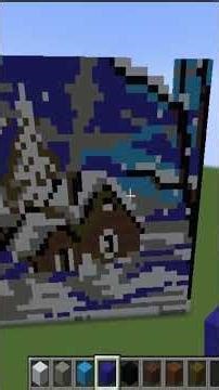 Minecraft Pixel Art de Paisaje ✨ Vídeo completo en mi canal