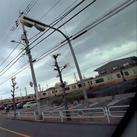 S 0598 もう少し早く来て欲しかった JR 青梅線 青梅短絡線 E233系 並走 立川南通り adj #shorts