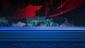 Download News background, News studio background world map with anchor table for free