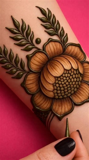 Most Beautiful 3D Mehndi Design | Easy Flower Henna Design for Hands |