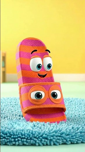 Cute Anomaly Animation: A Colorful Sandal Hopping Around #shorts #animation #funny