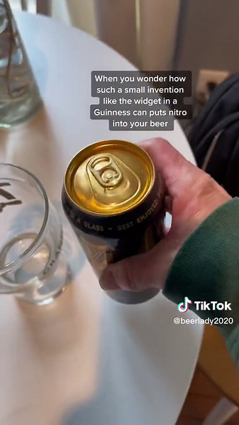 El widget en la lata de Guinness: sabor de auténtico draught