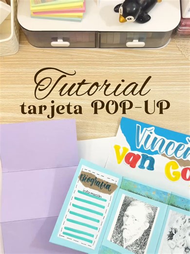 TUTORIAL TARJETA POP UP 💓✨️ #fyp #parati #viral #popular #tareas