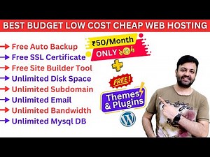 Best budget low cost cheap web hosting services for wordpress (2023) | @technovedant