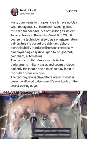David Icke on Instagram: "Technologically- produced humans genetically and psychologically developed to be ignorant, compliant, automatons."