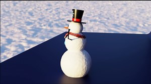 Blender Snowman