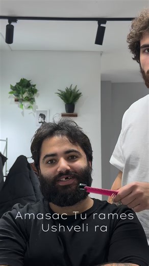 Mate Tsurtsumia, Barber Tbilisi. Georgia on Instagram: "True warrior @davidhakobyan.1 #haircut #barber #style #barberlife #tbilisi #georgia"