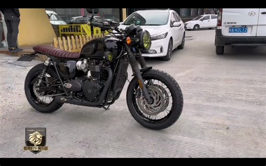 凯旋T120原厂内胎升级真空胎，更换米其林AK ADV轮胎 ~