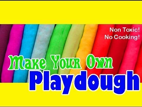 BEST Playdough recipe WITHOUT cream of tartar or cooking!