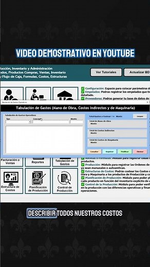 Como Tabular Gastos de Maquinaria de Producción