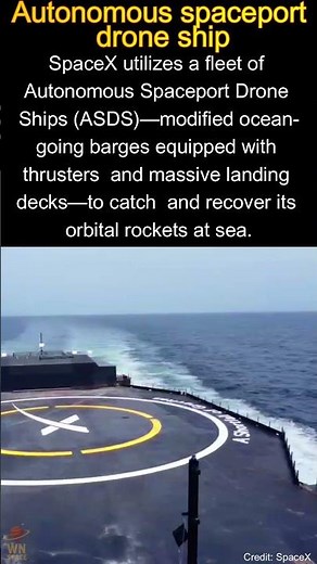 AMAZING SpaceX Ocean Rocket Landing Platform #spacex #space #starship