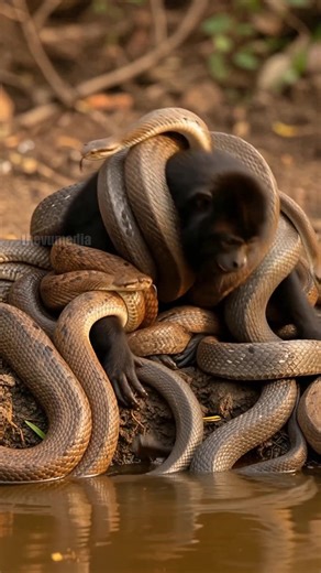 Heroic Monkey Fights Deadly Viper Swarm off! #wildlife #animals #monkey | Daily Paw Stories
