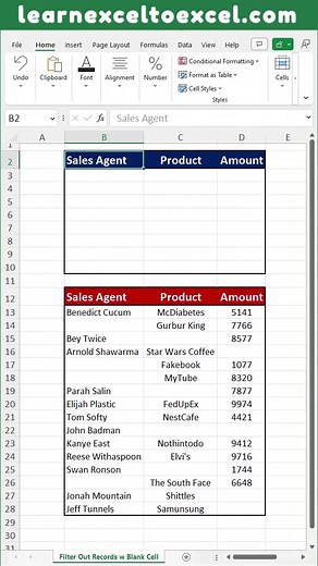 Excel Pro Trick: Filter out Records with Blank Cells in Excel using Filter Function in Excel Formula #office #exceltutorials #exceltips #learnexcel #Excel #office365 #exceltricks #exceltraining #spreadsheet #excel365 #excelformula #exceltipsandtricks #officetips #tutorial #guide | Learn Excel to excel