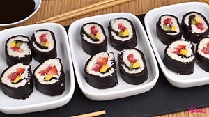 307K views · 112 shares | Dessert Sushi for April Fools' Day! Recipe : https://www.hanielas.com/2019/03/dessert-sushi/ Dessert Nachos by SweetAmbs : https://facebook.com/SweetAmbsCookies/videos/2070602373023461/ | Haniela's | Facebook
