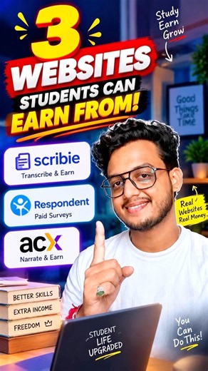 3 Genuine Websites to Earn Money Online as a Student 💰 #digitalskills