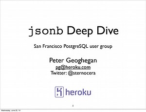 jsonb Deep Dive