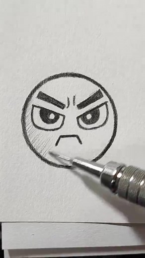 Cómo dibujar una carita enojada en 16 segundos