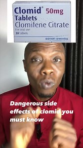 1.6K views · 35 reactions | Dangerous side effects of clomid you must know #fyp #clomid #clomiphene #clomiphenecitrate | Nigeria Health Blog | Facebook