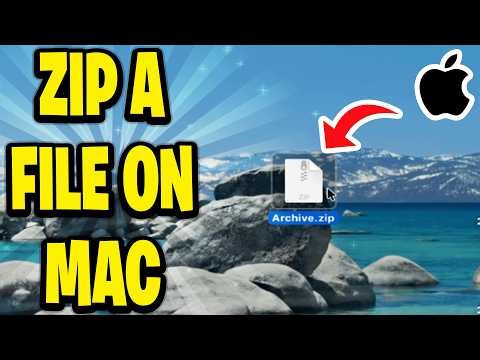 How To Zip A File On Mac