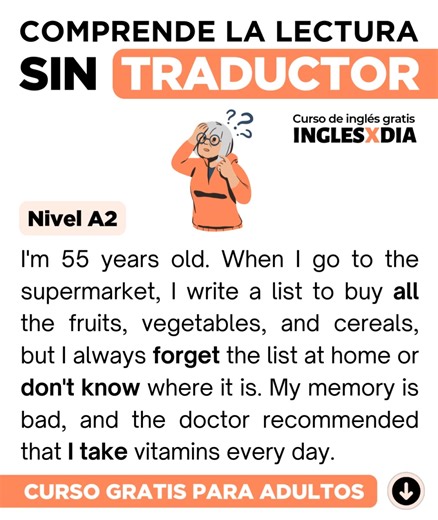 💯 Lectura corta en inglés para principiantes | InglesXdia - Inglés Diario