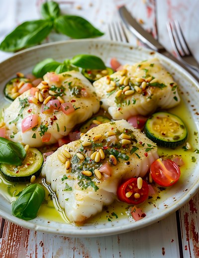 Morue, sauce au beurre citronné et à l'estragon pour 4 personnes - Recettes - Elle à Table