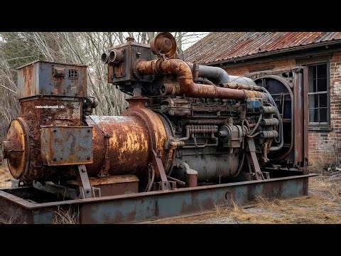 A Man Restored a Generator Engine That Everyone Thought Was Beyond Saving