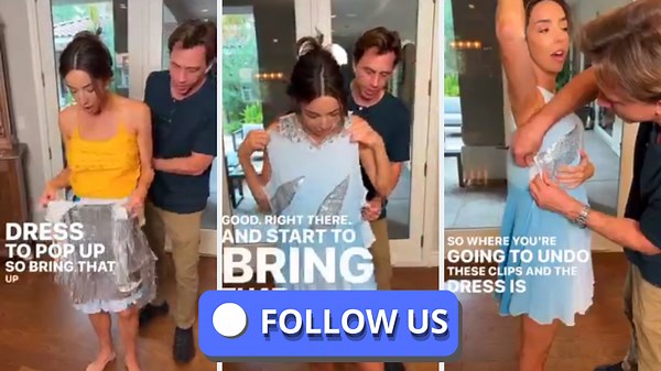 She Turns Into Cinderella in Seconds — Unbelievable Transforming Dress!