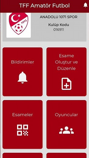 TFF Amatör Yeni Uygulama