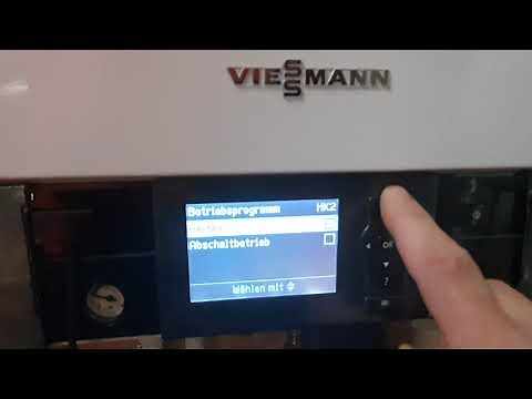 Bedienung der Viessmann Regelung WO1C für Wärmepumpe