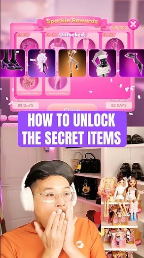 Unlock all of the daily rewards / secret items in DTI roblox #dresstoimpress #dti #dticodes