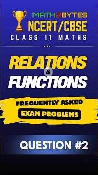 Relations & Functions | MCQ Challenge # 2 | Class 11 Maths