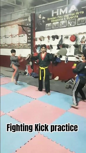Fighting Kicks practice in House of martial #martialarts #selfdifence #fightback #taekwondo