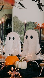 156K views · 21K reactions | Make these viral cheesecloth ghosts for...