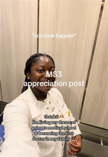 halfway to M.D.! 🥲 Medical school is a challenging journey but I couldn’t imagine myself anywhere else! I thank God for helping me see this through 🙏🏾 #medstudent #medschool #medicalstudent #medicalschool #dayinmylife #surgery #orthopedics #DITL