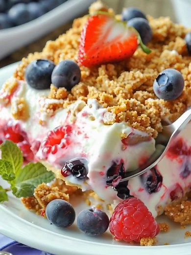 Summer Berry Frozen Dessert | Delicious Made