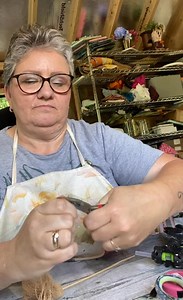 1.6K views · 20 reactions | Quick and simple burlap flowers. #handmadeflowers #burlapdecor #crafting Part 12 | Susie’s Simply Handmade | Facebook