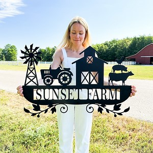 Personalized Farm Metal Sign Farm Sign Personalized Farmhouse Sign Custom Farm Decor Custom Farmhouse Decor Metal Farm Sign Farm House Decor - Etsy