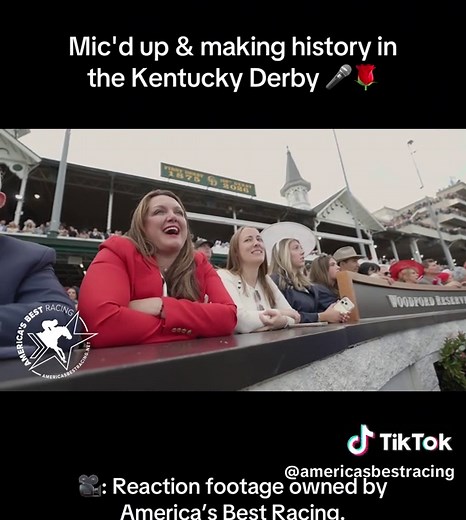 Here’s what you didn’t see on TV… more BTS with Cherie DeVaux to come!!! #kentuckyderby #reaction #derby #equestrian #womeninsport