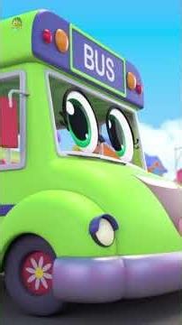 Wheels on the Bus Animation for Babies #kidssongs #bussong #shorts