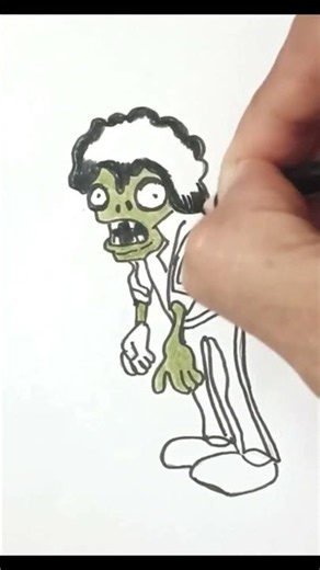 PVZ drawing, michael jackson zombie #pvz #drawing #plantsvszombies