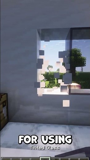 How to make TINTED GLASS in Minecraft (Tutorial) #minecrafttutorial #minecraft