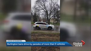 Coronavirus: Burlington places limit on drive-by parade participants