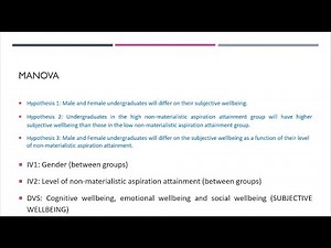 Interpreting the output video 5: the between groups MANOVA results